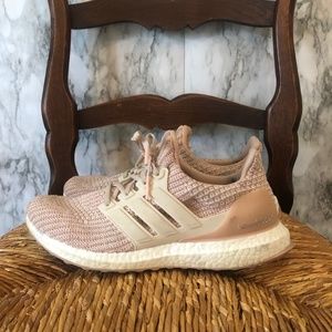 adidas blush pink ultra boost running shoe 9 m